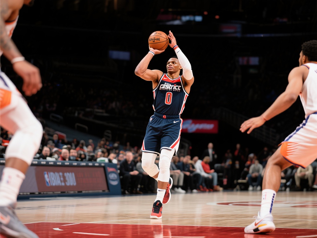 威少爆发!三节狂砍30分10板6助,三分精准制胜! 在NBA的赛场上,数据往往是球员实力的直